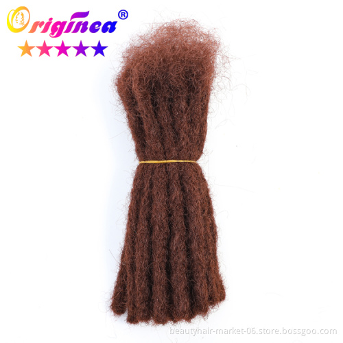 Multicolor dreads faux loc cheap long soft crochet dreads locks braids styles hair weave synthetic dreadlocks extensions